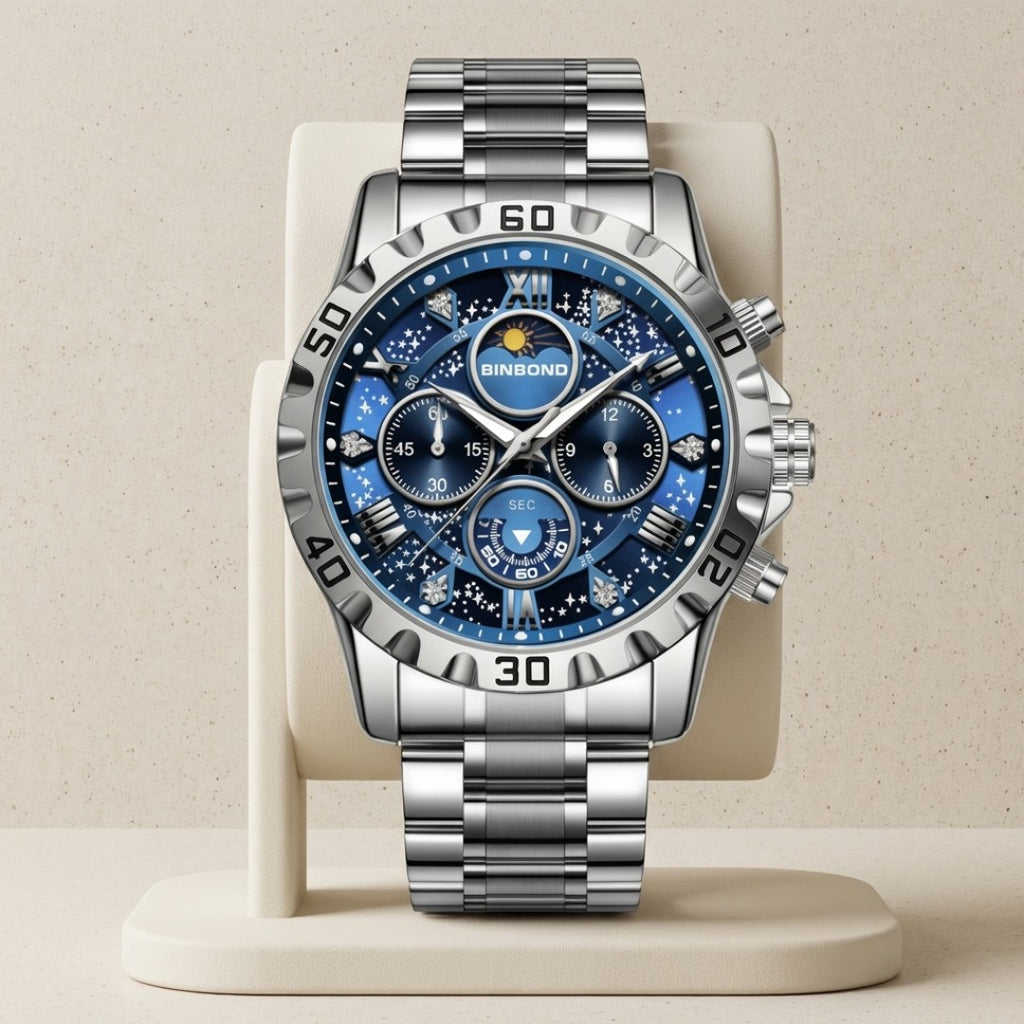 Aurex Vanguard Chronograph With Celestial Dial Detailing