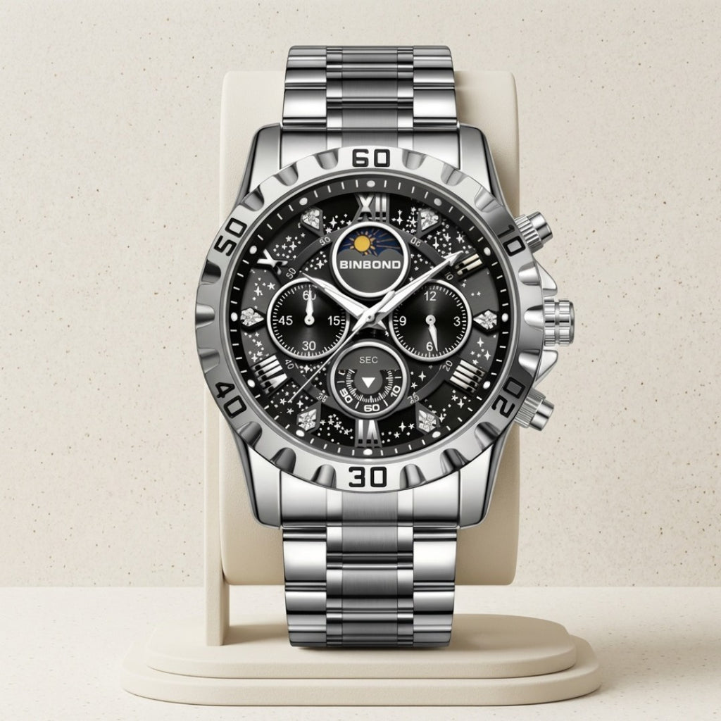 Aurex Vanguard Chronograph With Celestial Dial Detailing