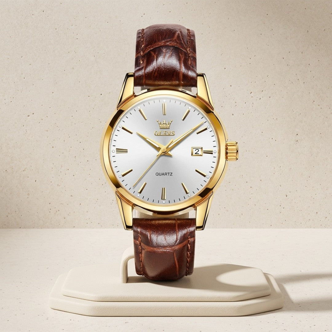 Olevs Regent Quartz Watch Refined Design With Timeless Appeal