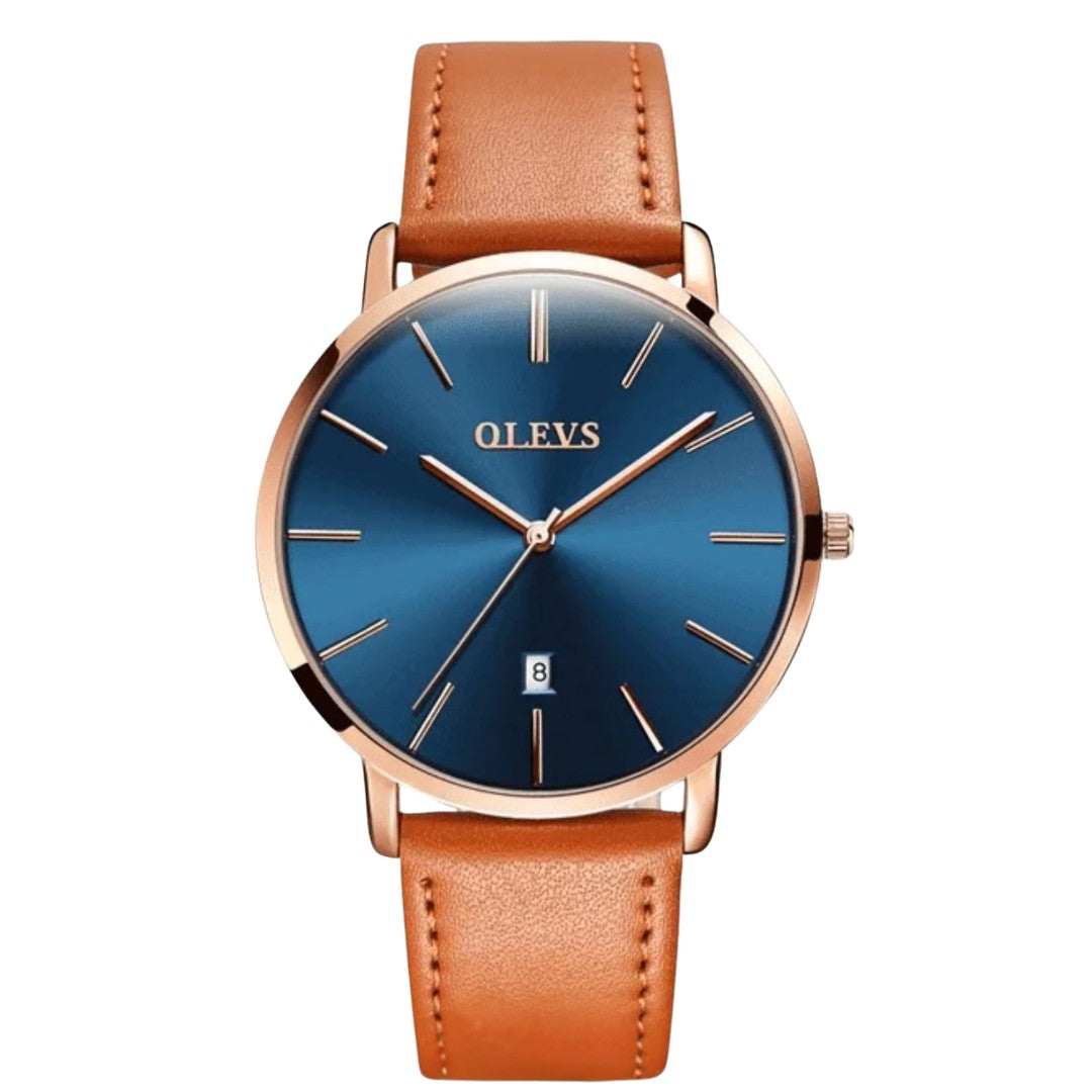 Aurello Serein Mnimalist Sunray Date Watch