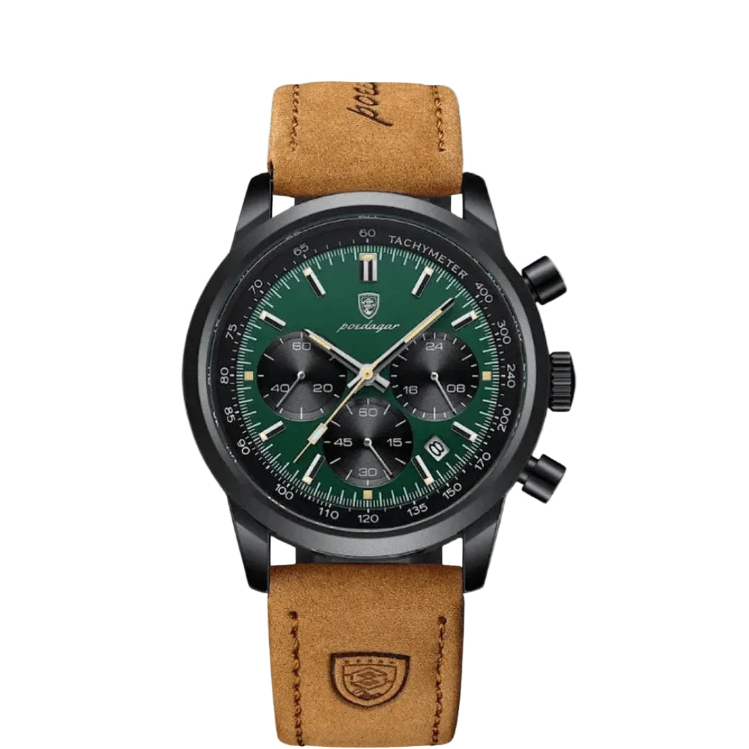 Poedagar Stratos Chronograph Watch Refined Performance With Timeless Style