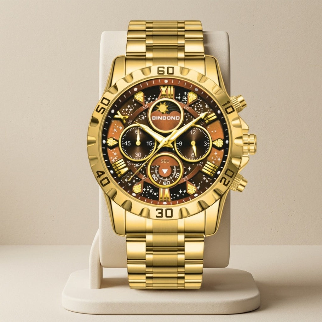 Aurex Vanguard Chronograph With Celestial Dial Detailing