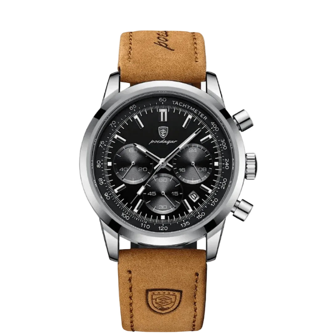 Poedagar Stratos Chronograph Watch Refined Performance With Timeless Style