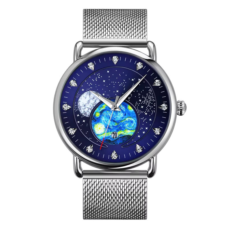Astronova GlobeTime Watch Elegant Cosmic Design