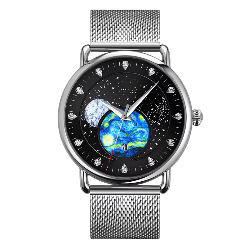 Astronova GlobeTime Watch Elegant Cosmic Design