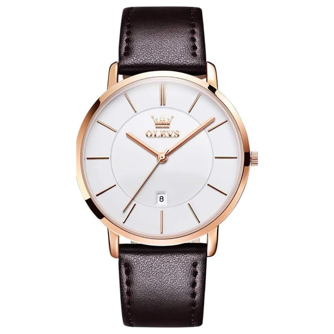 Aurello Serein Mnimalist Sunray Date Watch