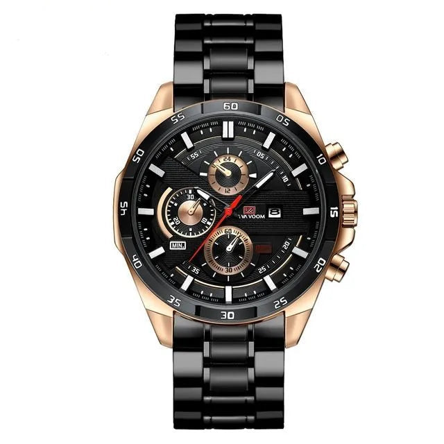 Vaxton Chrono Edge Refined Multifunction Timepiece