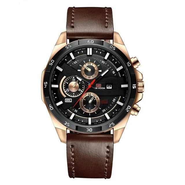 Vaxton Chrono Edge Refined Multifunction Timepiece
