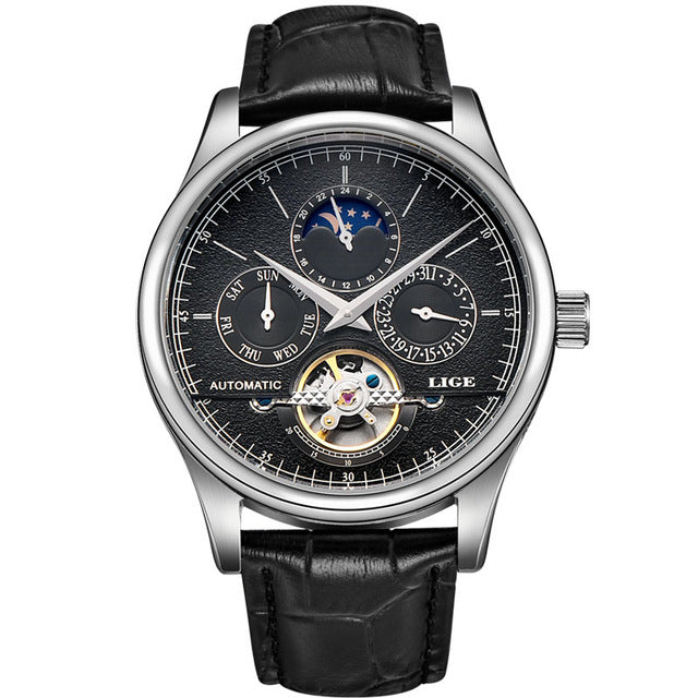 Magnus Tourbillon Elite Automatic Leather Timepiece