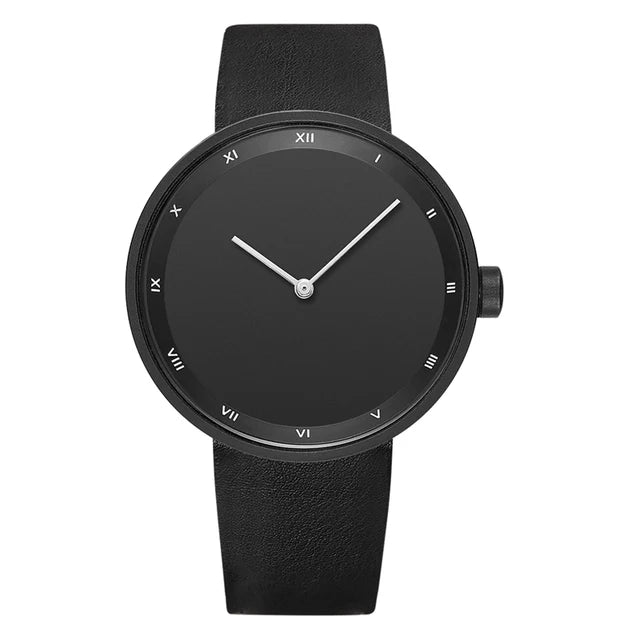 Noir Axis Classic Minimalist Quartz Wristwatch