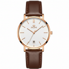 Aurello Serein Mnimalist Sunray Date Watch