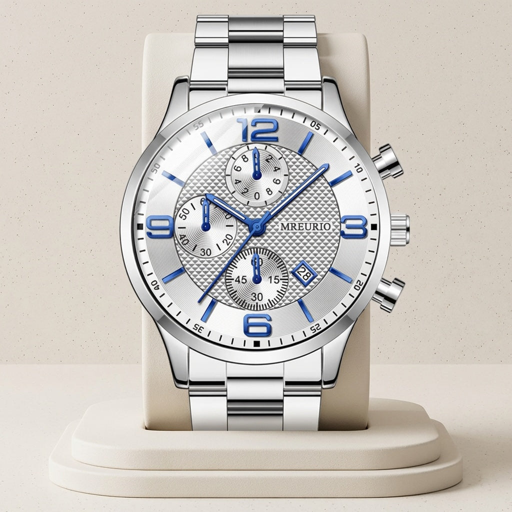 Meridian Forte Chronograph Steel Watch
