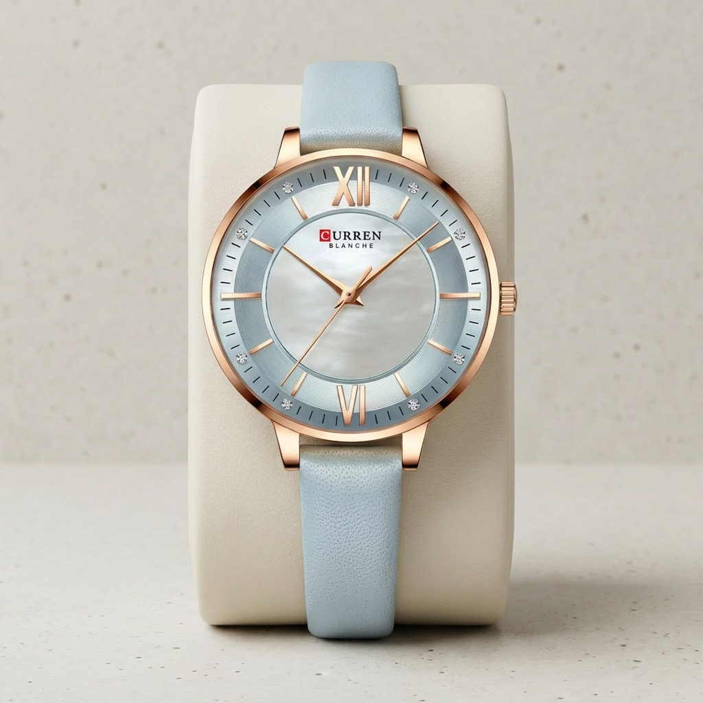 Curren Blanche Aurora Watch timeless pastel sophistication