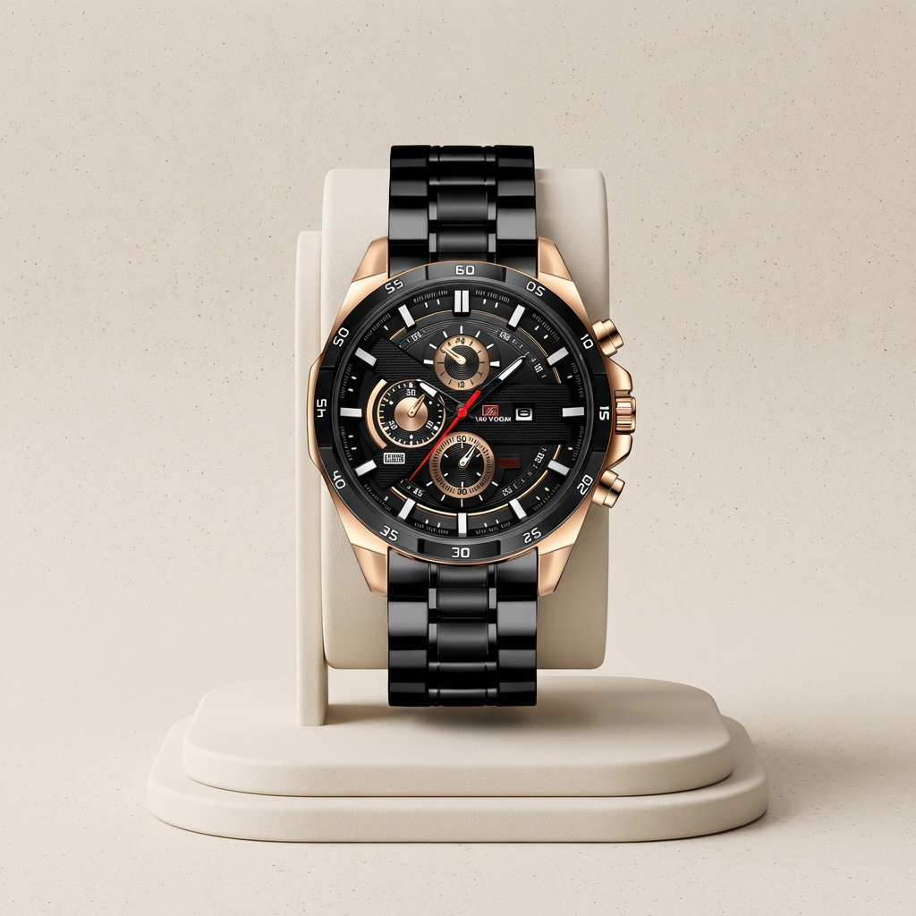 Vaxton Chrono Edge Refined Multifunction Timepiece