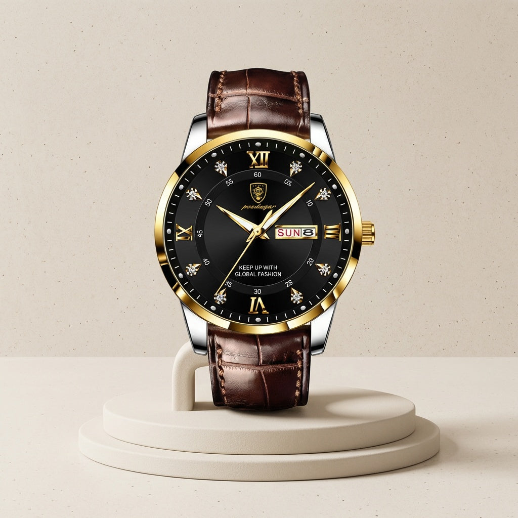 Arden Valor Luminous Leather Watch
