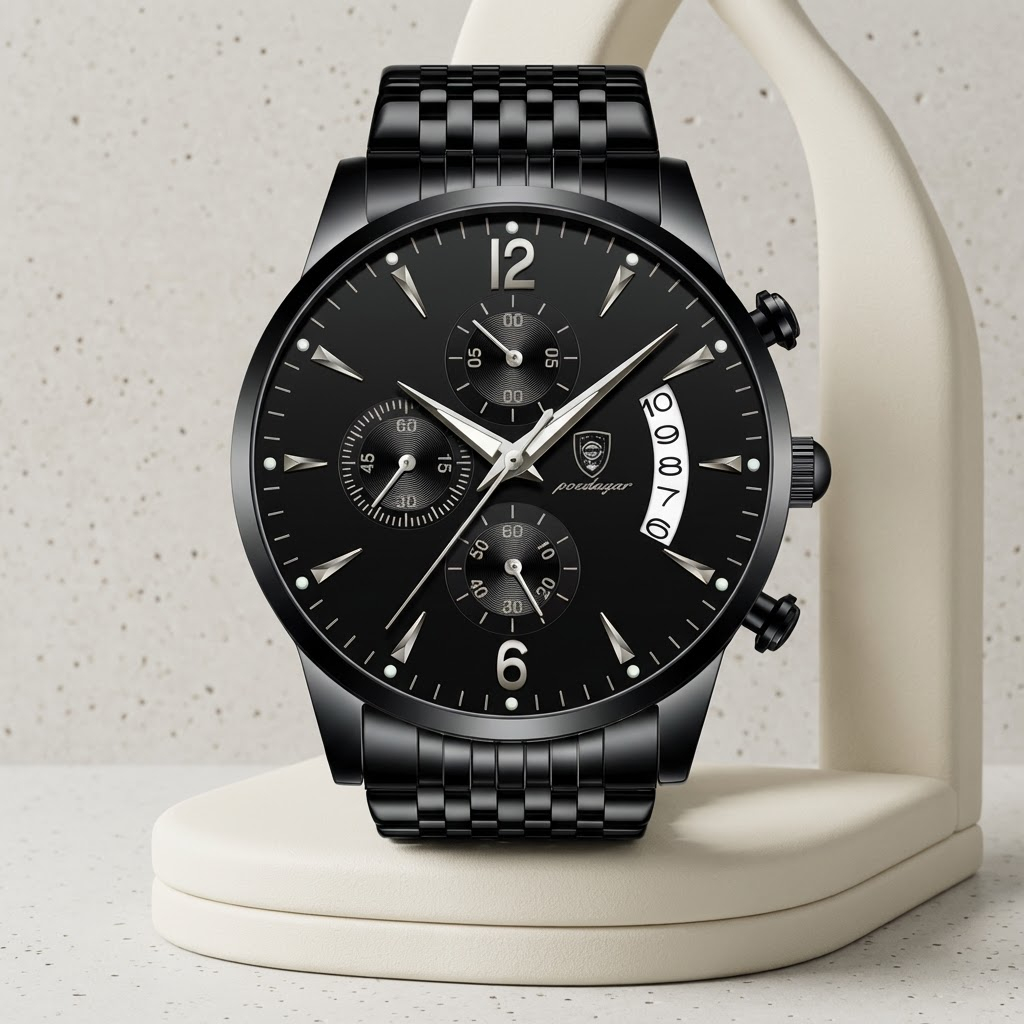 AGR Obsidian Royale Purple Dial Stainless Steel Watch