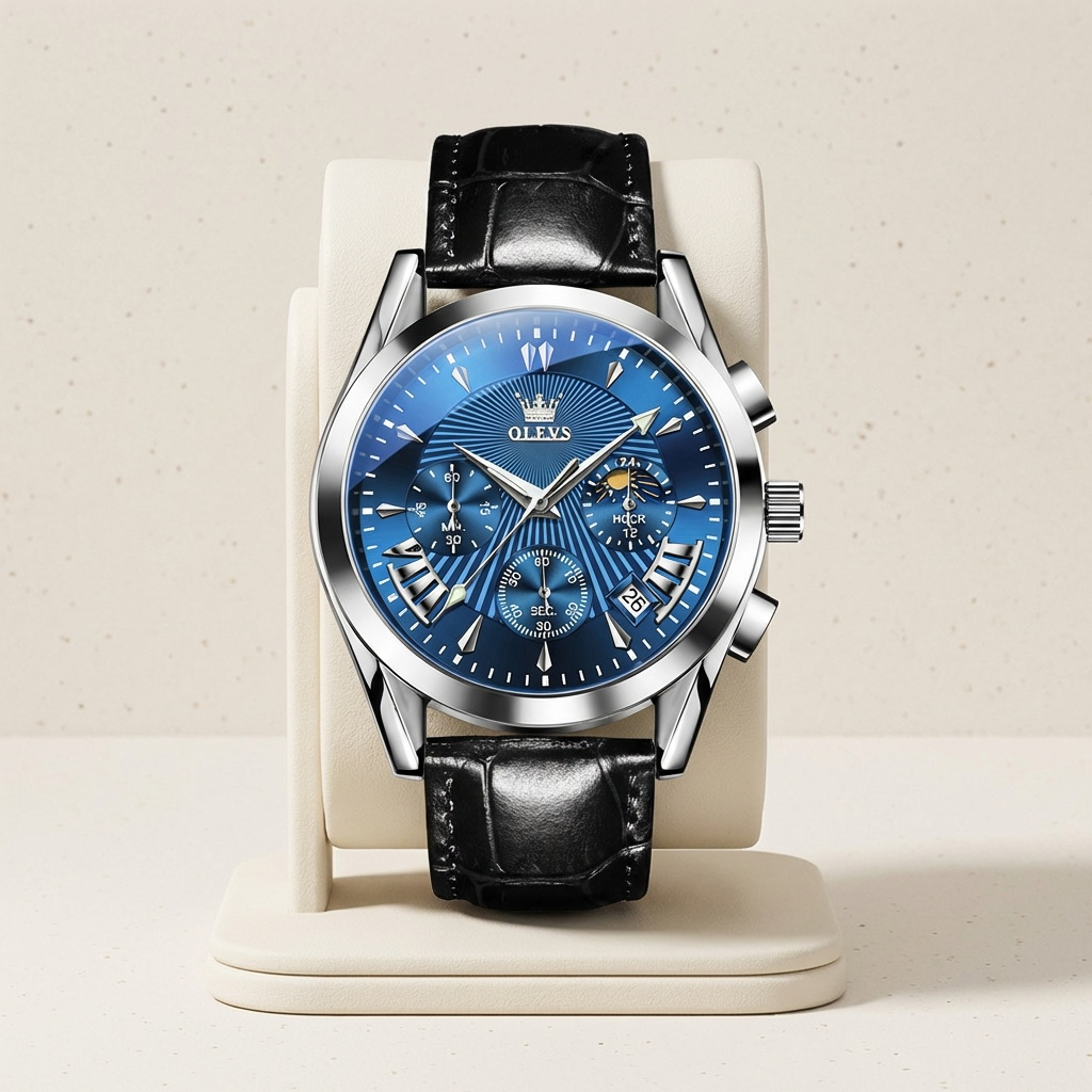 Olevs Celestio Chronograph Watch modern luxury precision