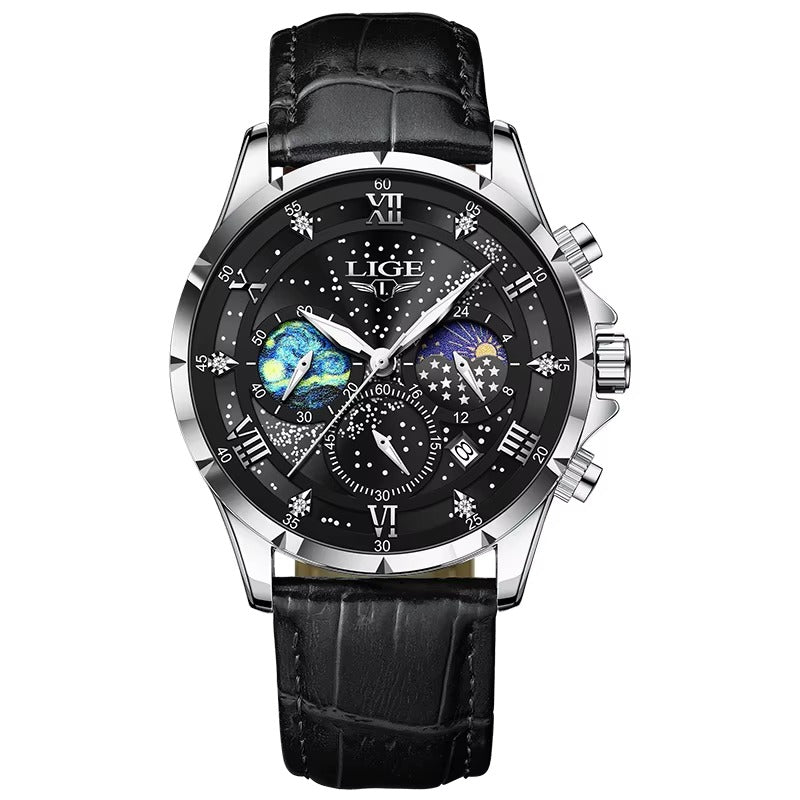 Astravia Nocturne Moonphase Chronograph Refined Celestial Timepiece